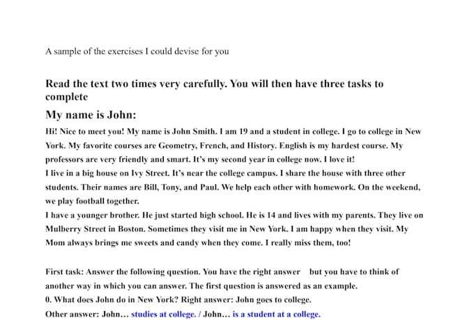 give you english lessons